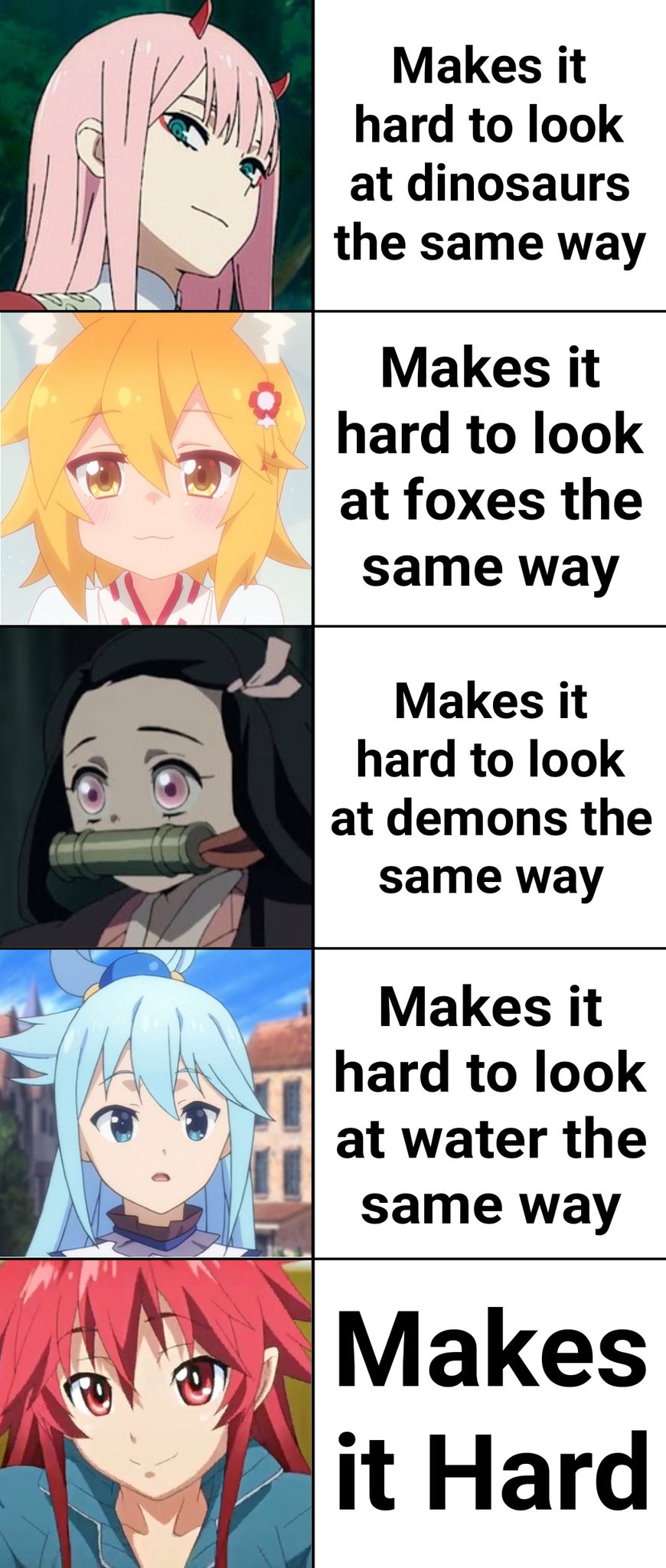 do it hard : r/Animemes