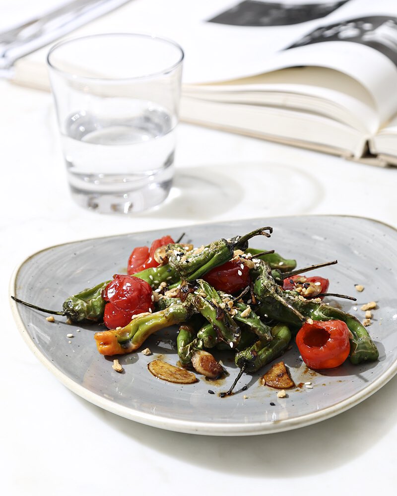 Do not ever not order blistered shishito peppers 🌶 #protip #favoritethings #welcome <a href="/LeMeridienIndy/">Le Meridien Indy</a>