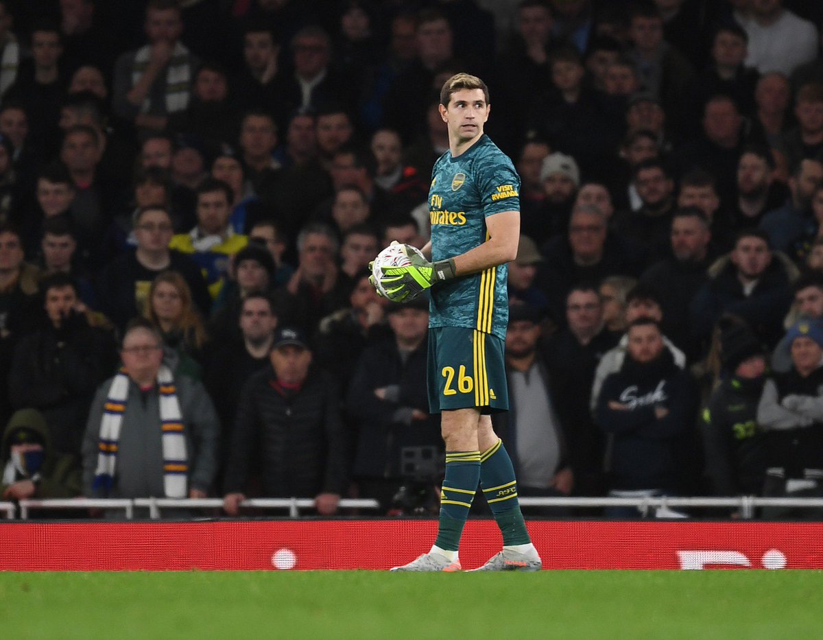 emartinez's tweet photo. An amazing second half performance #1-0 to the @Arsenal 
#cleansheet ✅ 
gran segunda parte para clasificar a la siguiente ronda @EmiratesFACup @ArsenalEspanol https://t.co/K9TuI133JZ