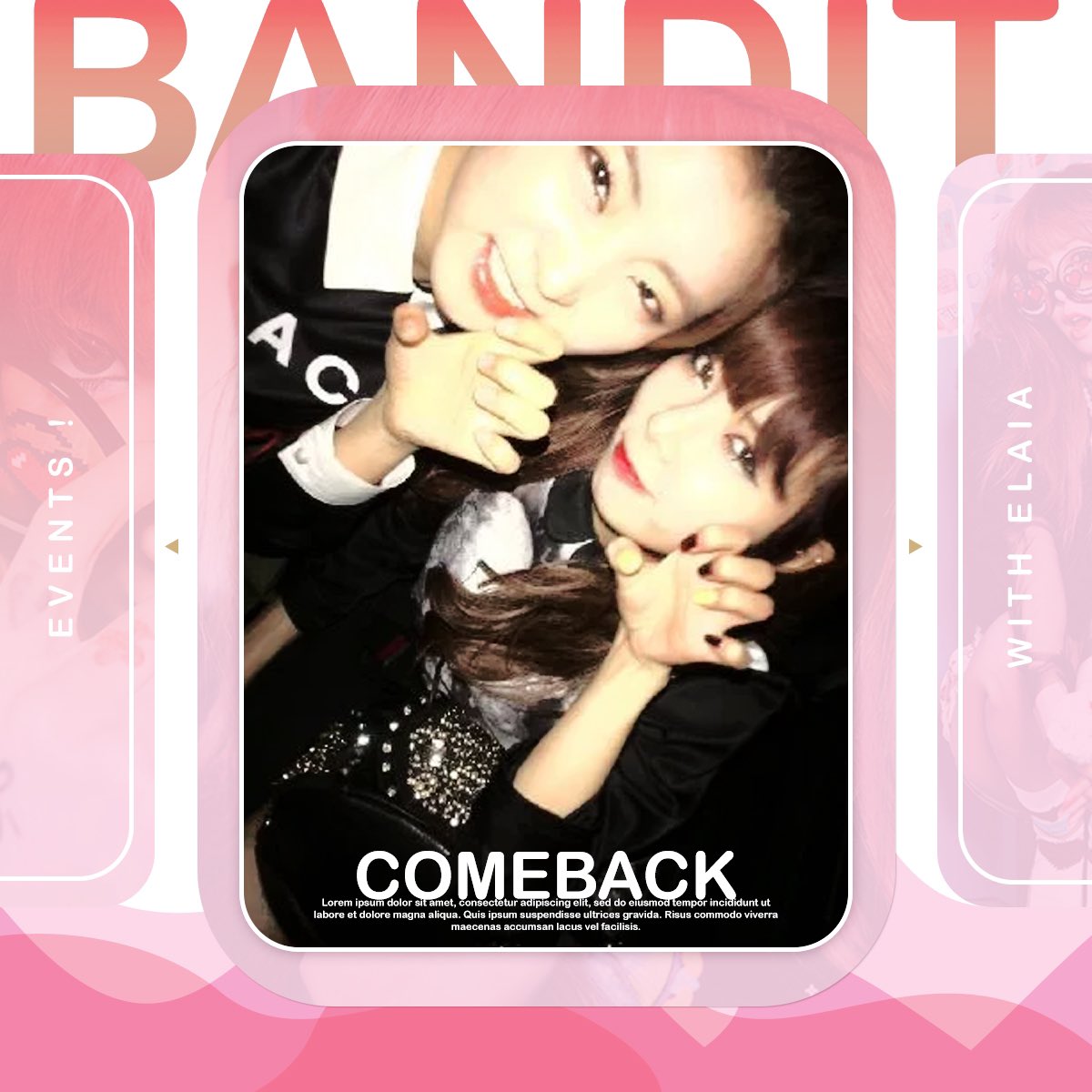bunnyh_yy's tweet photo. ⠀⠀⠀· 🍧 。゚@₊ αll.ᥱvᥱnts : 안녕 ♡ 𝐁𝐔𝐍𝐍𝐘 ! 2OO1O6날짜 › #DRAMATICB % #BVTCB ' 感謝 . .⃗ . thαnks for thᥱ ınvıtαtıon ㅅ ♡ *¡
⠀
Junto a Elaia hoy venimos a acompañar a las bebitas de Bvndit en su comeback day. Les deseamos lo mejor, ¡las adoramos! https://t.co/Ip9QItTgKT