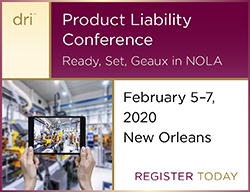 DRICommunity's tweet photo. Calling all Product Liability #Attorneys: Join us at DRI’s Product #Liability Conference, Feb 5-7 in #NOLA. Targeted programming to improve all aspects of your practice! #DRIProducts: https://t.co/tkDNft5RUH. https://t.co/5xqneI0EIl