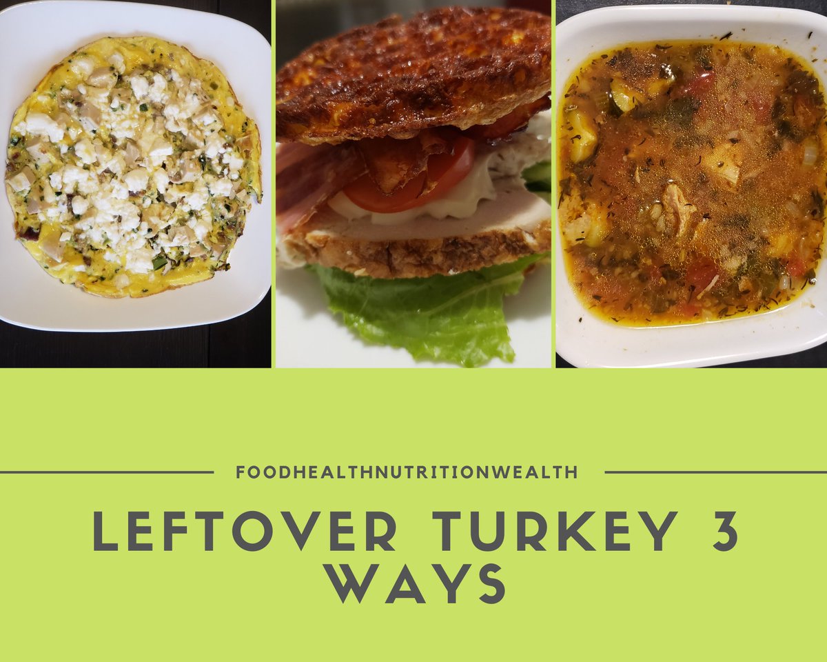 FoodHealthNW's tweet photo. Three great low carb recipes for your leftover #turkey
https://t.co/xBgv1FVNMx
#leftovers #turkey #clubsandwich #turkeysoup #bonebroth #eggs #frittata #ketobonebroth #mealplan #soupseason #foodhealthnutritionwealth #healthiswealth #keto #ketodiet #lowcarbfood #lowcarb #youtube https://t.co/eRNg4UhfbI