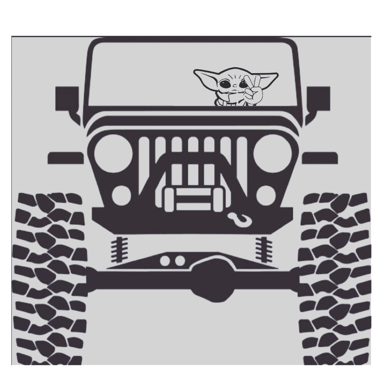 I’m so excited to get my new Jeep window decal 🔥😍