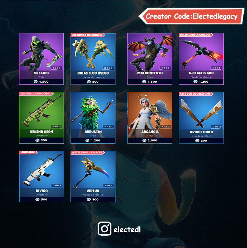 ElectedLegacy's tweet photo. Aquí tenéis la tienda de hoy 
.
Comparte para apoyarnos🔥🎮🔥
.
❤Código Electedlegacy  en la tienda para apoyarnos y traer más contenido❤
.
.
.
.

#Electedlegacy #itemshop #fortnitechapter2 #frostyfortnite #goelected https://t.co/BcCZFbC9v4