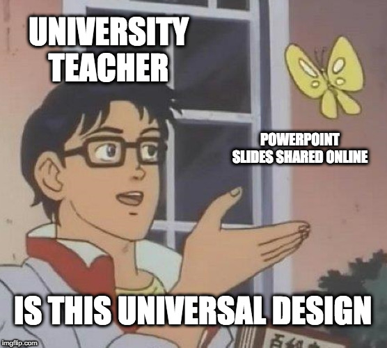  #UniversalDesign refers to inclusive learning environments, aiming to acknowledge the diverse needs of learners through accessible teaching practices. What is the goal of UD? We argue that the answer is not 'increased learning results' but social inclusion  https://www.mdpi.com/2227-7102/10/1/12