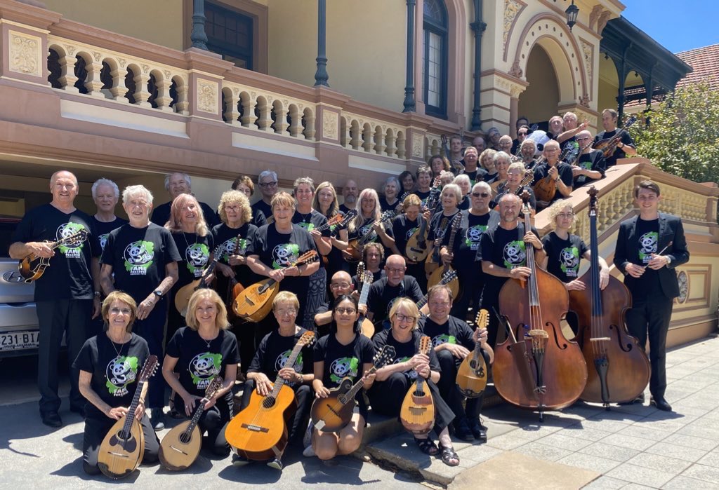 adelaide2020's tweet photo. 50 musicians fm Aust, NZ &amp; Samoa have arrived in Adelaide!

Check out our Facebook page:  https://t.co/rWiW3e2rtG

Concert - 7.30pm, Sat, 11 Jan 2020, St Peter’s Cathedral

'Music for mandolins and the moon'

Book: https://t.co/cvJQEnsBbh 
Adults $30, Conc $25, U18 free
#FAME2020 https://t.co/Z0ysWjNiK2