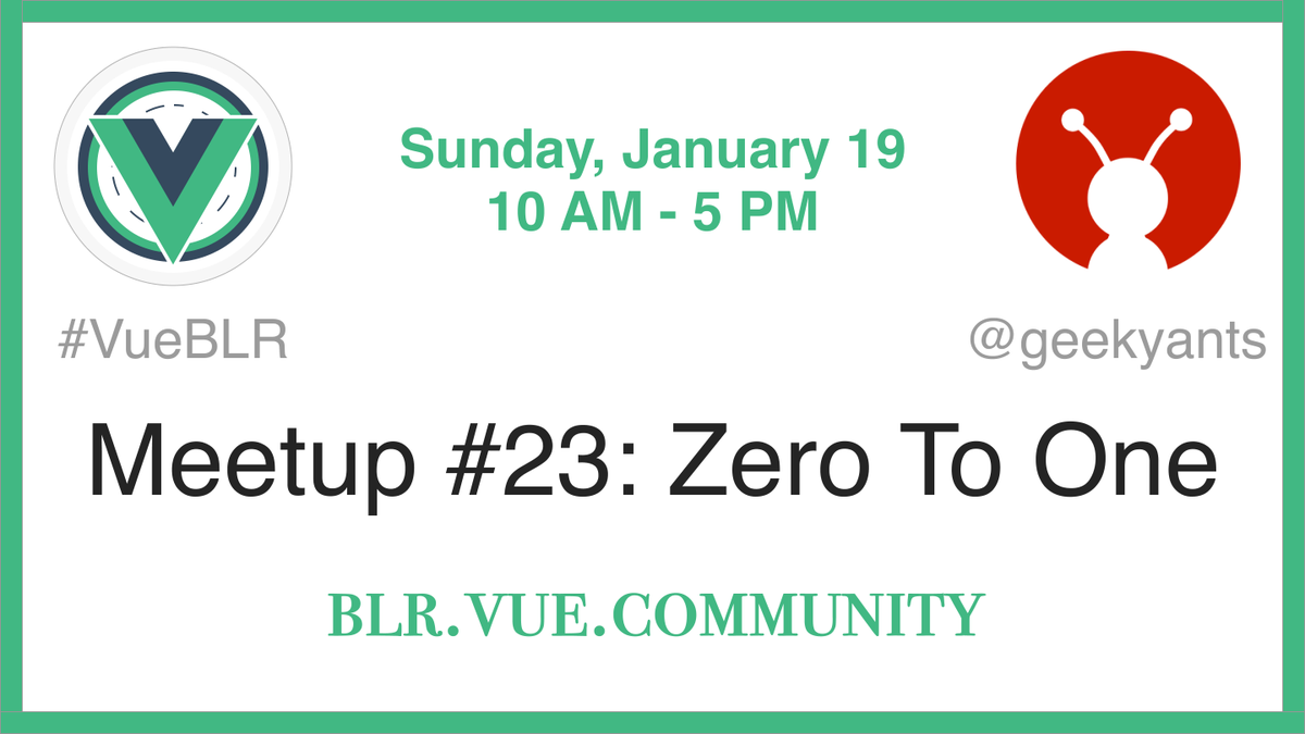 VueBLR's tweet image. 🥁 Keeping the January ritual of #VueBLR, here&apos;s our #JanuaryWorkshop This workshop will cover the basics of #ES6 and move towards #Vue.
It&apos;s the perfect place to start your #VueJS journey. 🤩

Event Page: blr.vue.community/23/

#vuemeetups #meetups #javascript #javascript30