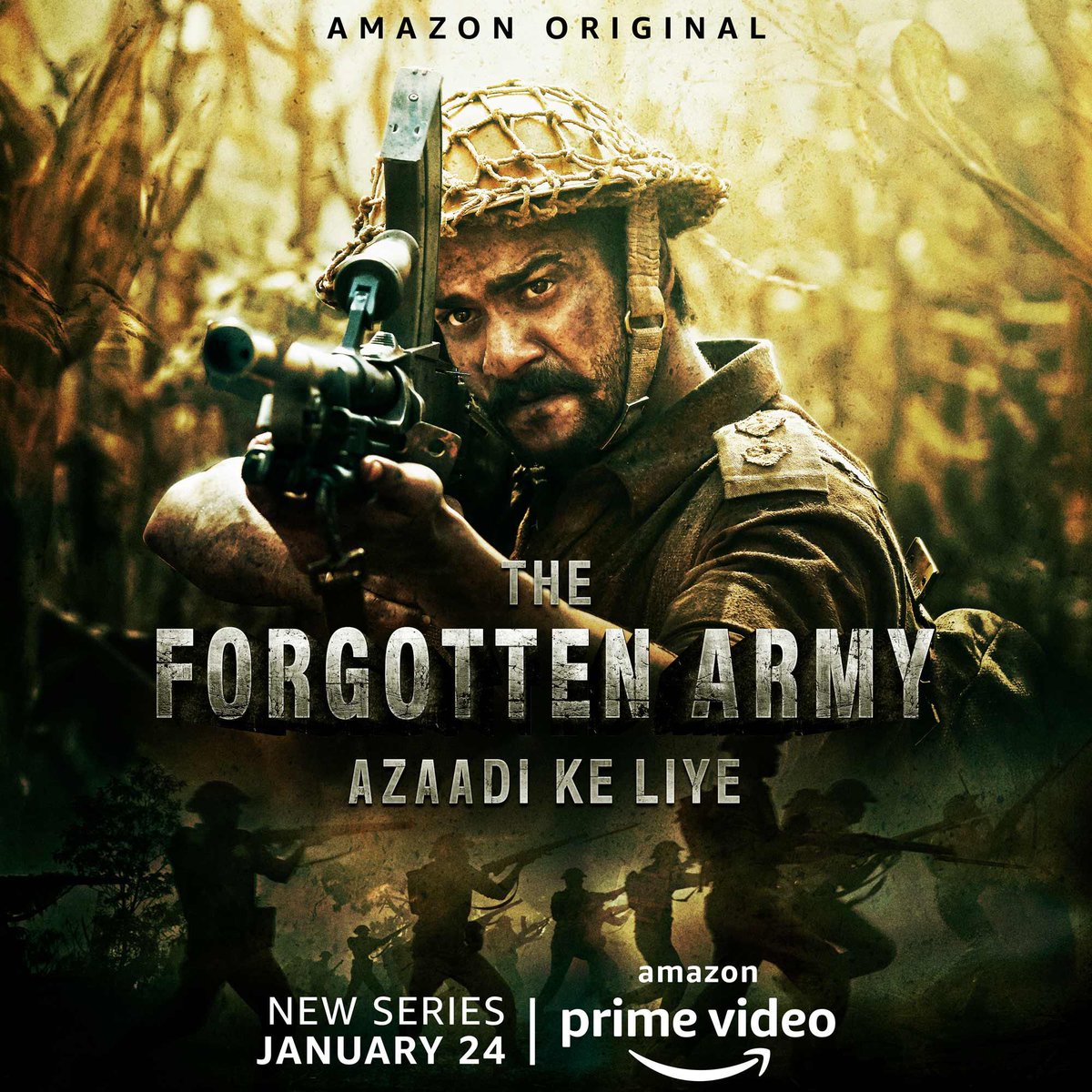 They aimed for one goal: Free India #TheForgottenArmy, trailer out today @PrimeVideoIN @kabirkhankk #Sharvari