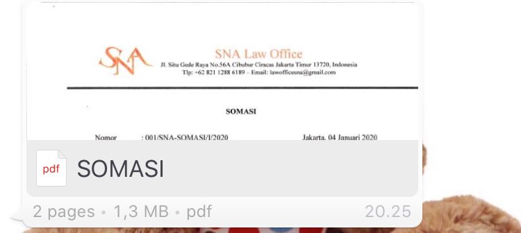 chagiya_chu's tweet photo. Karena keadilan mesti ditegakkan. So here’s it. Ini temenku yg pengacara yg ngurusin kasus 12 jt ilang gara2 visa ditolak. Somasi kepada mbak J untuk mengembalikan uang korban dalam waktu 7 x 24 jam. Isinya gk bisa aku spill,karena pihak bersangkutan aja yg boleh tau🙏🏻 https://t.co/C1qbapyUEQ