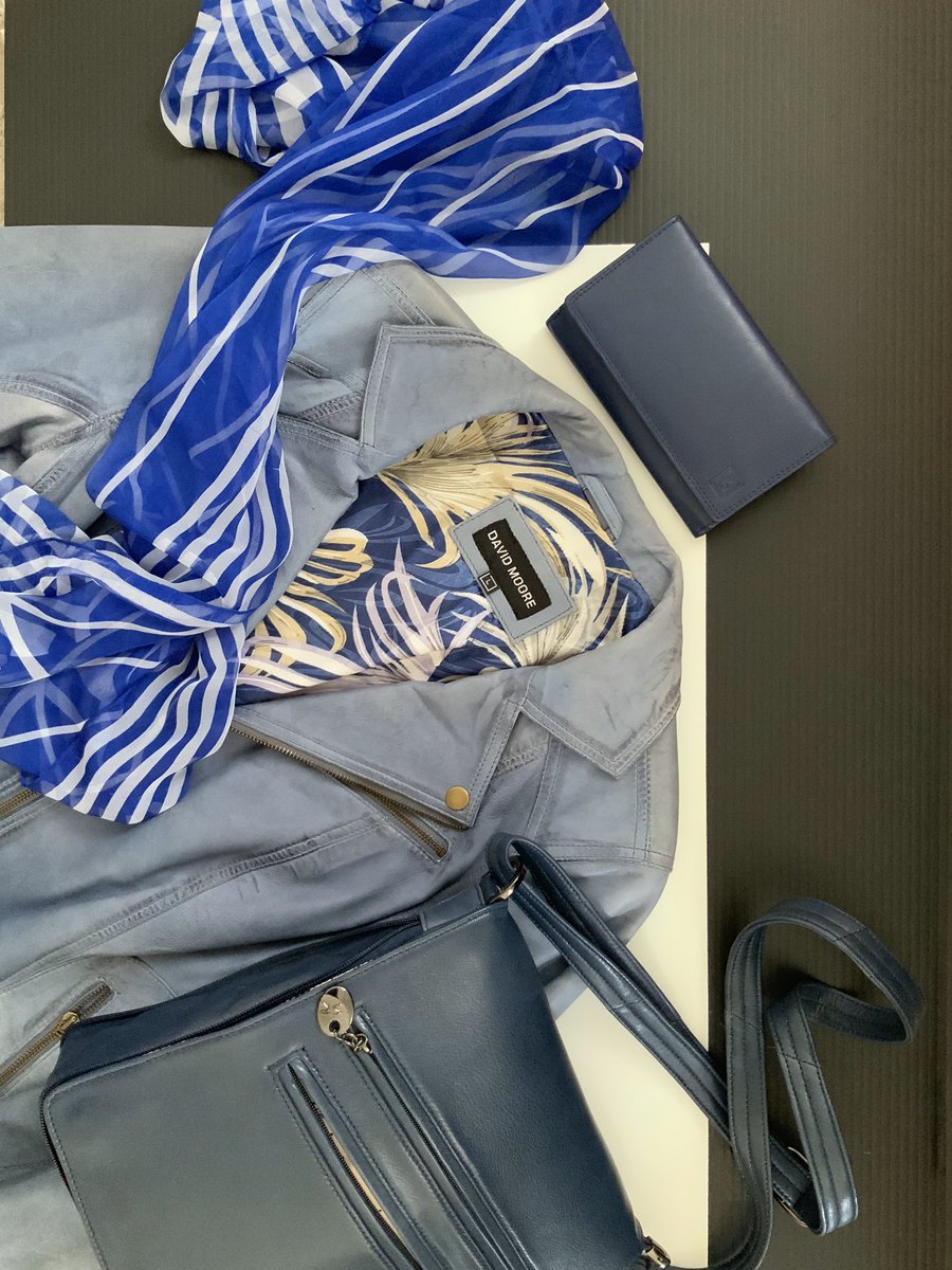 LeatherAndMore's tweet photo. Here’s a #photo showcasing our luxurious leather jackets along with one of our wallets and a blue scarf. 🔥🔥 #fashion #jacket #leather #leatherjacket #blue #white #grey #gray #leatherandmore #leatherwallet #wallet #follow #latest #trending https://t.co/o0R6OCM4ZD