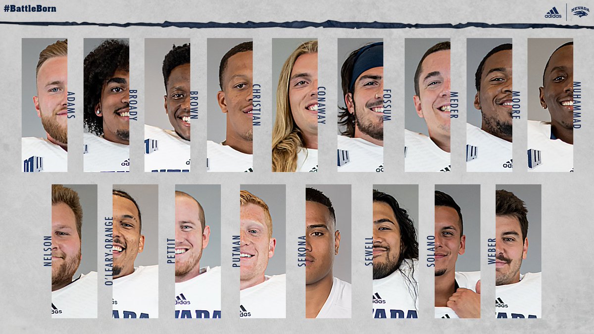NevadaFootball's tweet photo. For all the time spent, for all the lessons taught, for all the memories made, thank you seniors!

#BattleBorn // #NevadaGrit https://t.co/I49olTY9gN