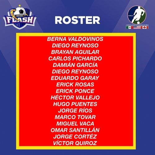 MonterreyFlash's tweet photo. 📋Te dejamos el roster de nuestro partido ante #TurlockCalExpress
#FlashEnVivo ▶⚡ https://t.co/BQfEnF2qcL