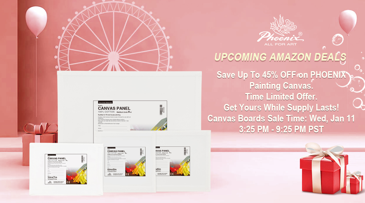 Phoenix_arts_us's tweet photo. Take your chance to get canvas boards at discount prices.
Save Up To 45% OFF.
Get yours here:
Canvas Boards: https://t.co/YRHaONaSWV
#PHOENIX #canvas #artmaterials #creativeartsupply #artsupplies #painting #art #amazondeals https://t.co/9paDcYTC2Q