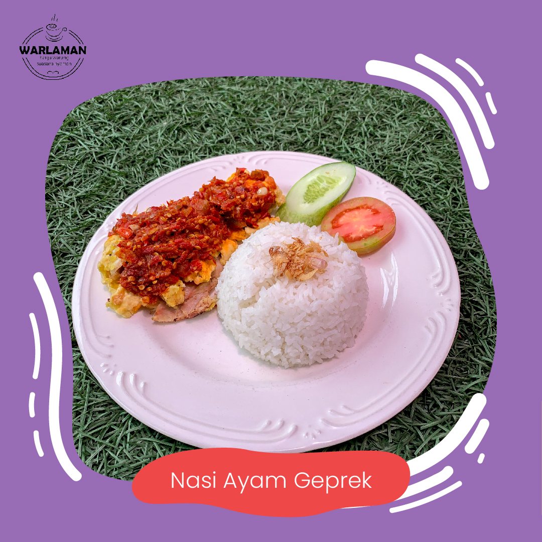 Nasi ayam geprek yang pedesnya bikin nagih, cocok banget buat nemenin makan siang kalian niihh.. 
Mager ke #warlamanbdg ?? Gofood-in  / Grabfood-in aja 
-
#infokulinerbandung #explorebandung #bandungresto #ngopidibandung #coffeshop #grabindonesia #grabfood #grabpromo