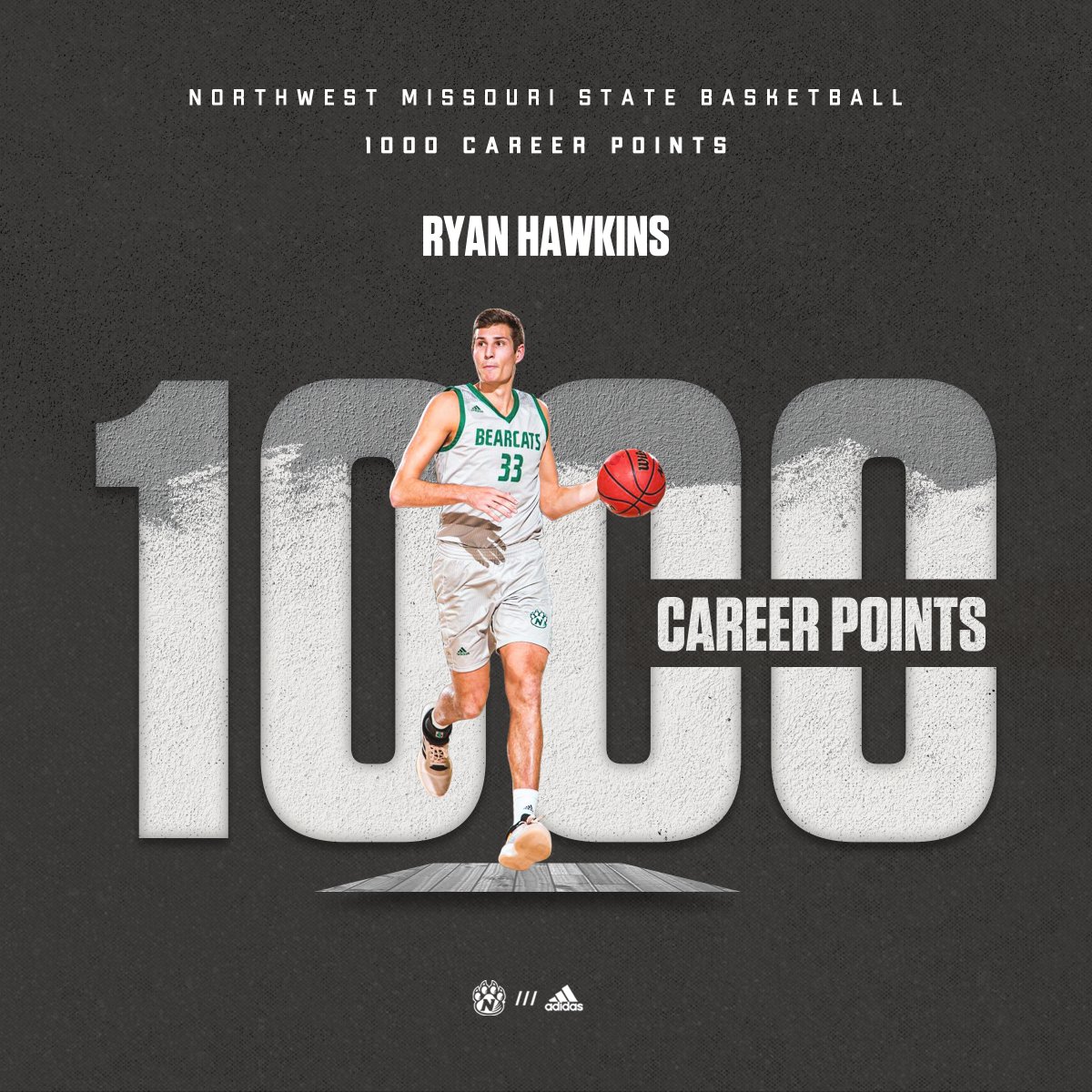 NWBearcatMBB's tweet photo. With that free throw, Ryan Hawkins has become the 24th Bearcat to score 1,000 or more career points! He is also is the 13th Bearcat to post 1,000 points and 500 rebounds! https://t.co/qfBqiEBjWD