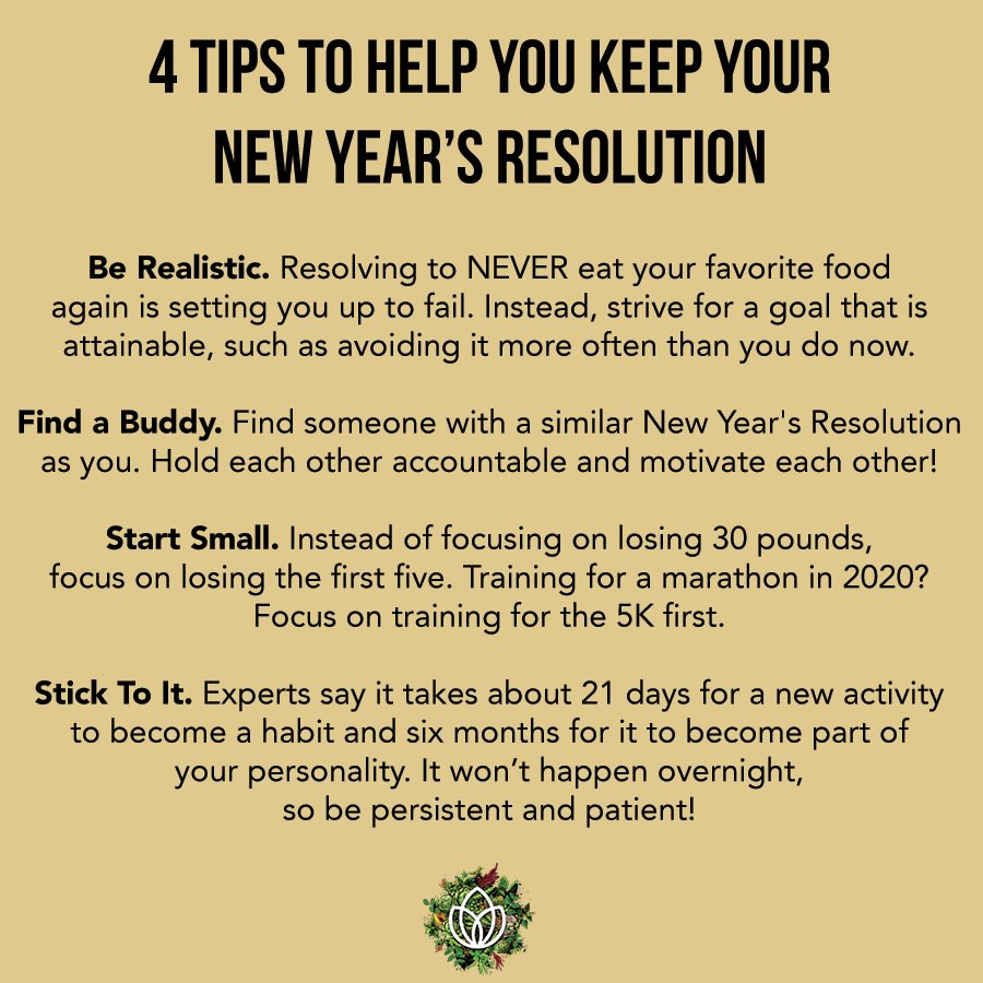 The first Monday of 2020 is in the books! If you want to crush it this year, here are our tips for keeping those resolutions 💪🏻

Which is your favorite tip? Save and share with your accountability buddies!
