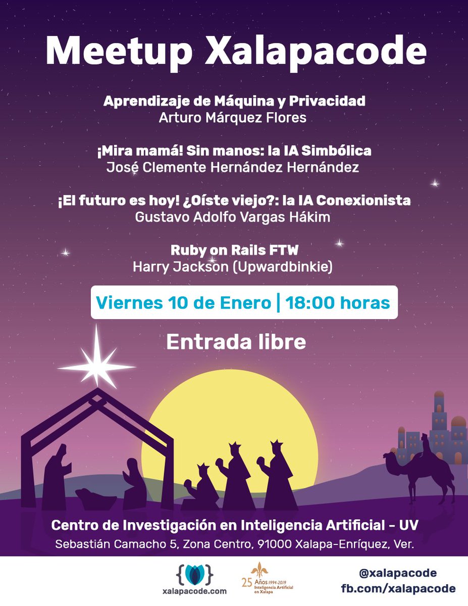 Cartel del evento de enero 2020.