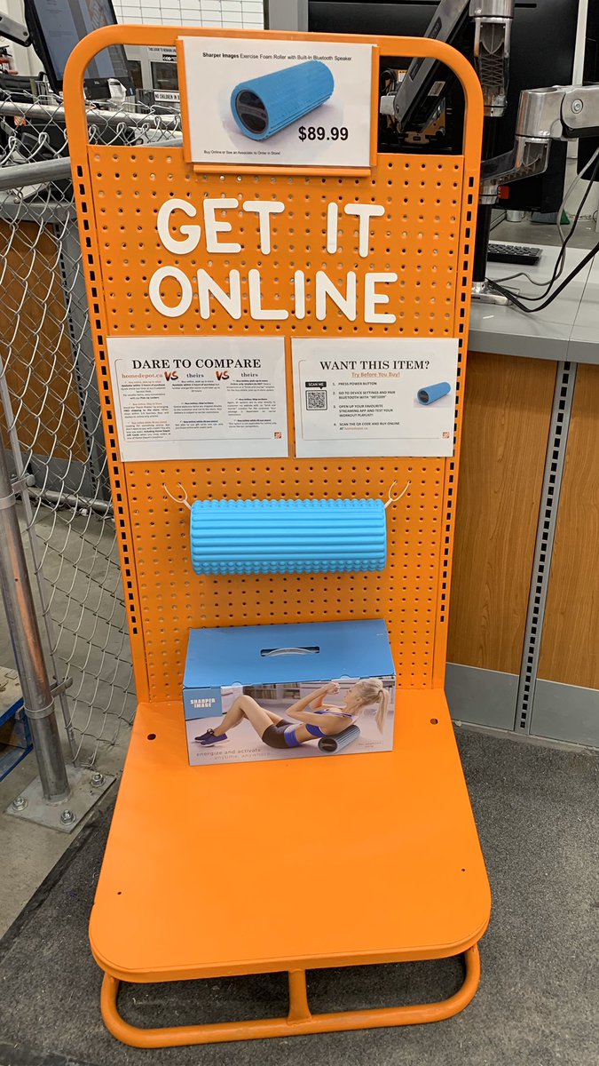7256Hamilton's tweet photo. Check out our Online Exclusive item of the month! Rock out while you work out with the #sharperimages #foamroller. Keep your New Years resolutions with @HomeDepotCanada selection of fitness gear. 

@figgyj97 @raygoral #homedepot #buyonline #daretocompare #trybeforeyoubuy https://t.co/g6t71dvoJD