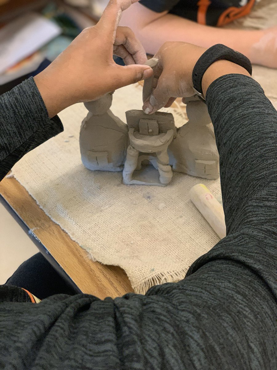gldaniell's tweet image. I could not be prouder of these gorgeous little house! @MrWalkerWWES #claybuilding #reliefsculptures #architecturestudy