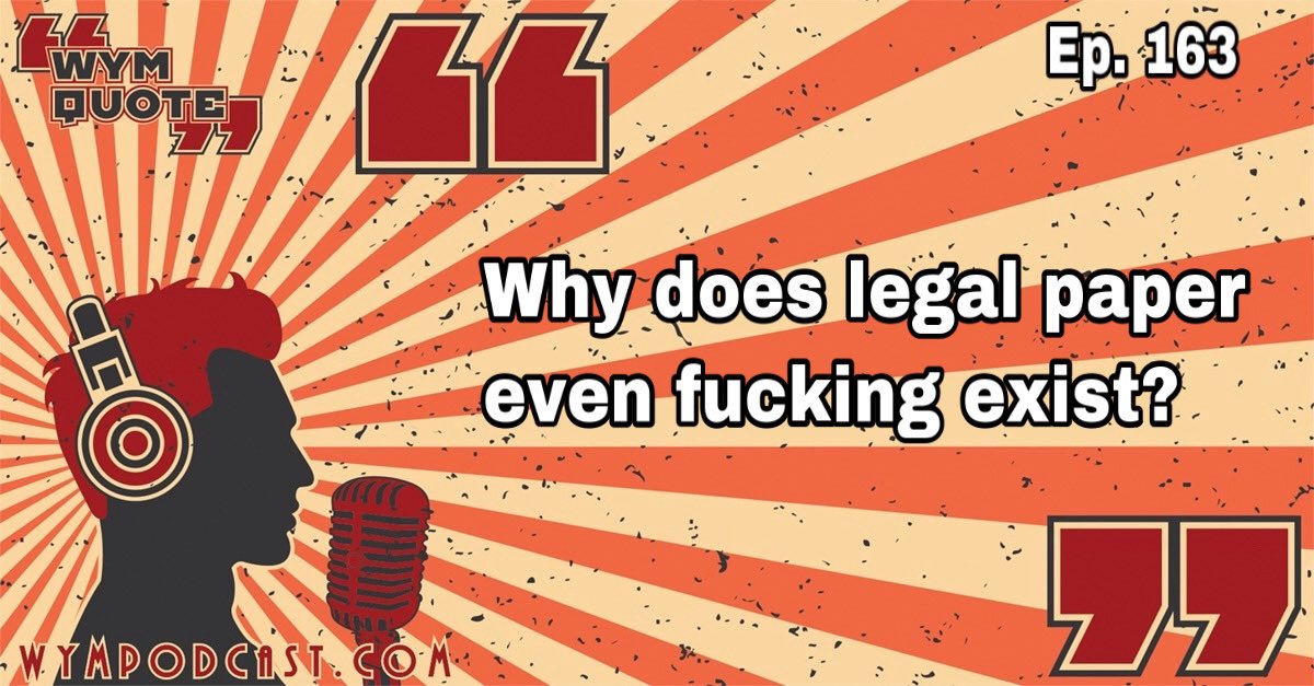 wymshow's tweet photo. Can someone explain this?!
Search for us on your favorite podcast app, or visit https://t.co/gCElvs6UGy
#podcast #podcastlife #comedy #quote #meme #WYMPs #WYMP #Swear #Swearity #charity #SwearingIsCaring #WatchYourMouth #legalpaper #wtf https://t.co/3QPi4VoRUc