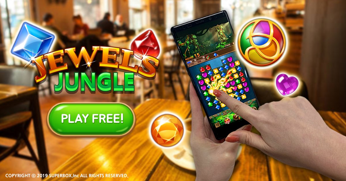 Jewels Jungle goes great with Coffee Break ☕️
onelink.to/jewelsjungle

#games #puzzle #relaxing #superbox #jewelsjungle