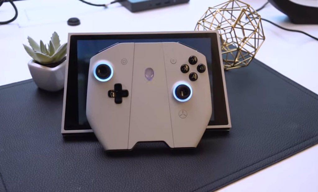 GameCentralA7's tweet photo. Chequen este concepto de @Alienware @AlienwareLatAm, conocido como "UFO". Es prácticamente una PC Gaming portátil, con Windows 10 y casi del tamaño de un Nintendo Switch.

#CES2020 #hazCheckpoint #GameCentralTV https://t.co/xej3PiyLnH