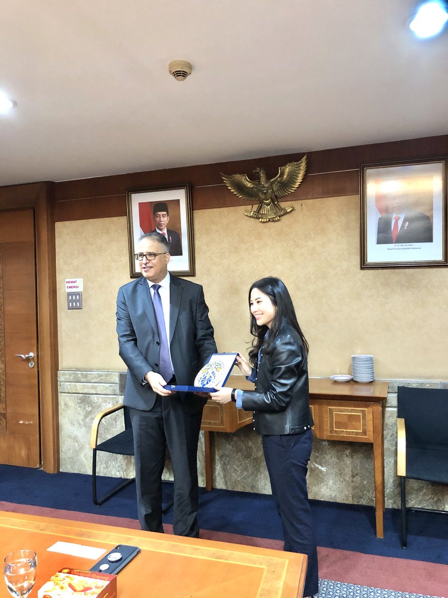 SigitWtj's tweet photo. Accompanying #ViceMinister & #Deputy #DBPPII receiving CC by #AmbassadorTunisia talking about #tourism cooperation and follow up of MoU #hopethebest #WonderfulIndonesia #MoTCE #SalamKreatif @Parekraf_RI @indtravel @Kemlu_RI #DitTimteng #AsdepRIII #6/1/2020 https://t.co/Vi6IDdUhPQ