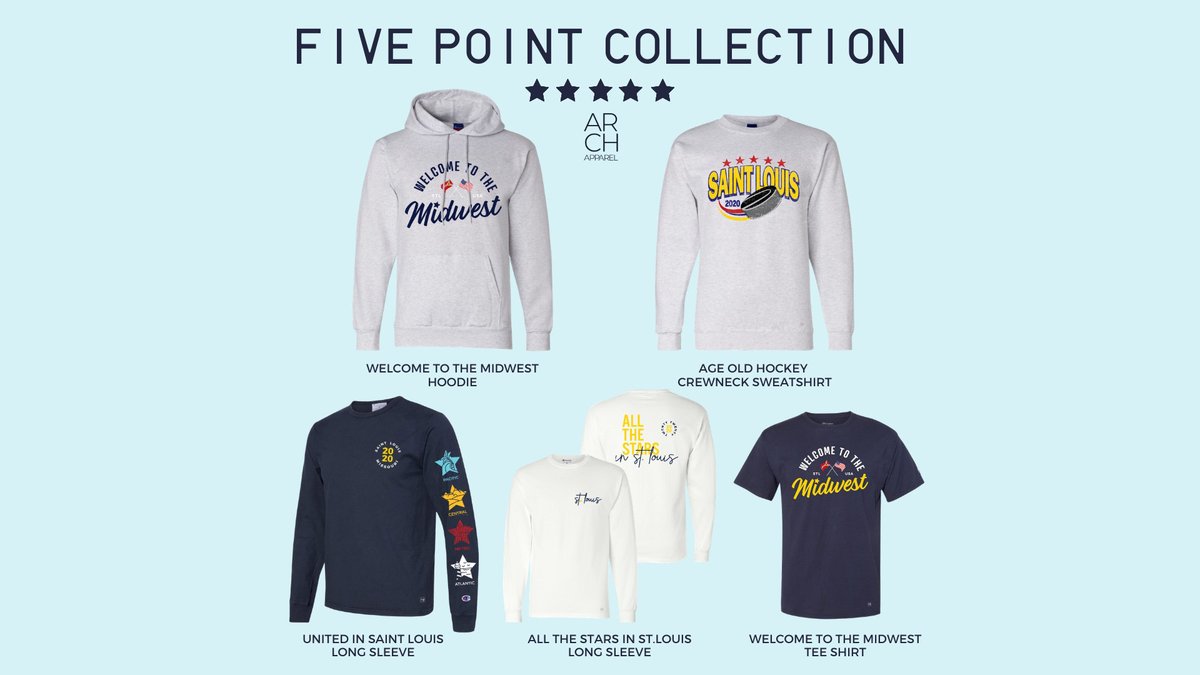 ksdknews's tweet image. 20% of the profit from @ArchApparelSTL's "Five Point Collection" supports #Project5. Details: ksdk.com/archapparel #sponsored
