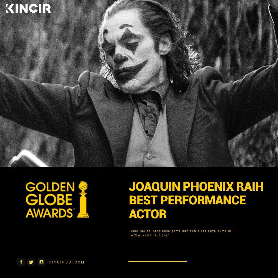 kincirdotcom's tweet photo. Lewat perannya di film Joker, Phoenix berhasil kalahkan para nama-nama besar lain di nominasi seperti Christian Bale di film Ford v Ferrari, Adam Driver di film Marriage Story dan Antonio Banderas di film Pain and Glory. https://t.co/M65x1L5UwD