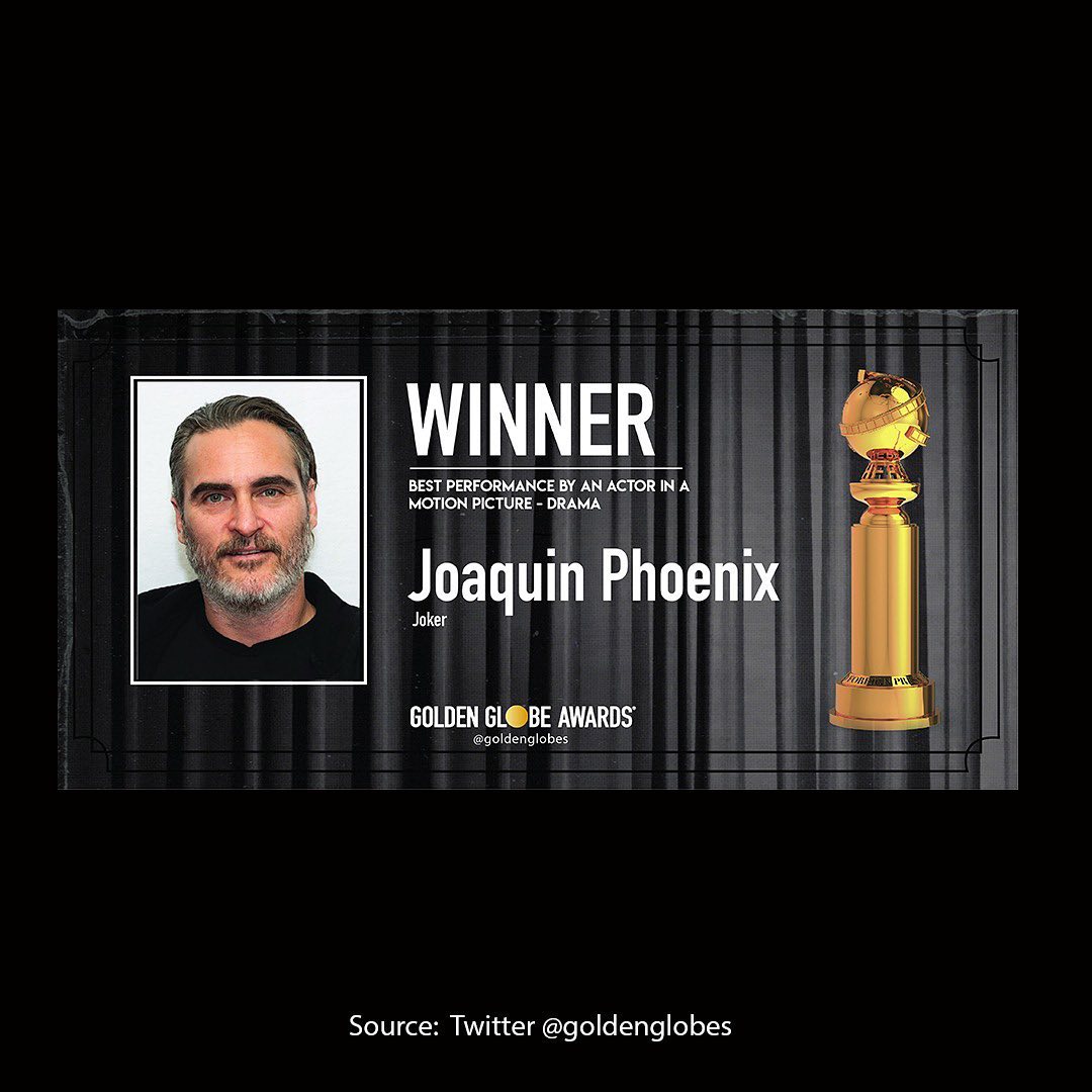 kincirdotcom's tweet photo. Lewat perannya di film Joker, Phoenix berhasil kalahkan para nama-nama besar lain di nominasi seperti Christian Bale di film Ford v Ferrari, Adam Driver di film Marriage Story dan Antonio Banderas di film Pain and Glory. https://t.co/M65x1L5UwD