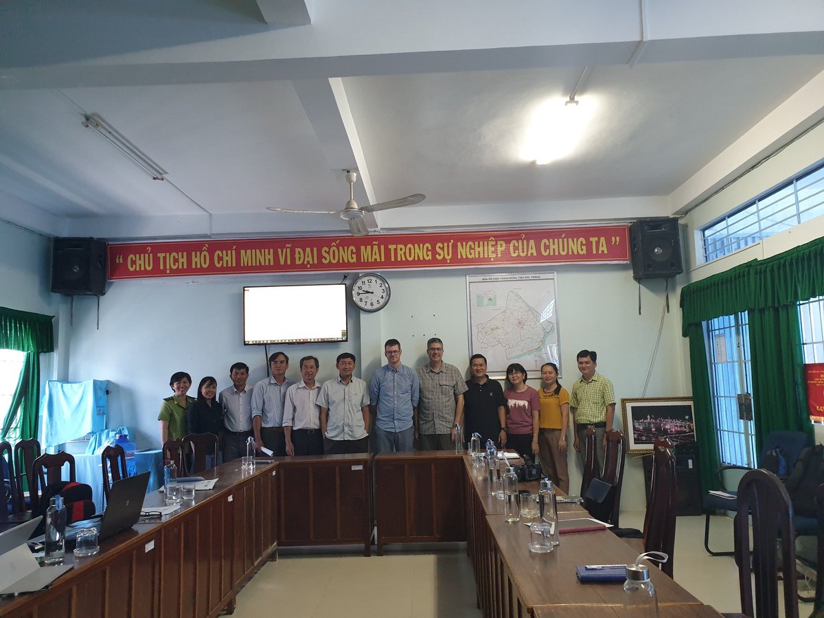 Here we are in Soc Trang, the Mekong. WP4 on stage. Ready for field visit .