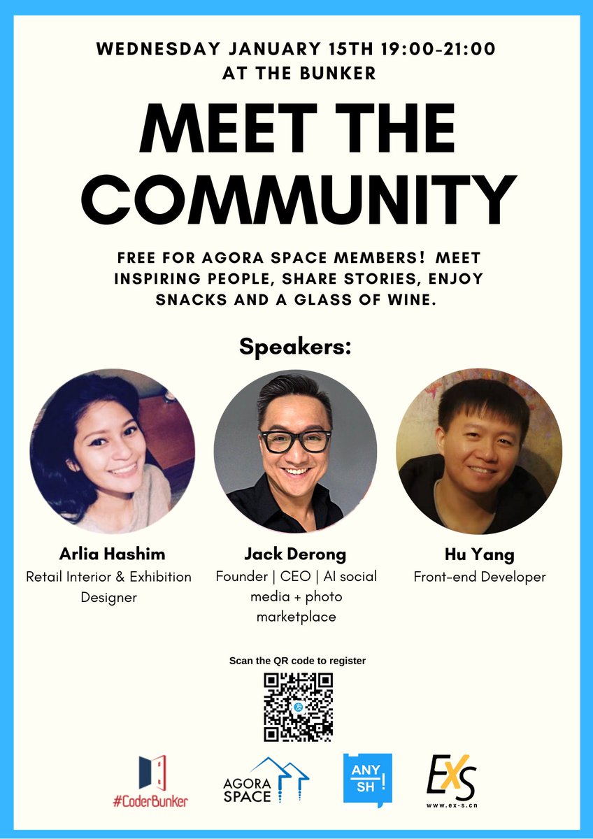 AgoraSpace's tweet photo. Meet inspiring people, share stories and discover new opportunities. On January 15th. People will share their unique stories as we enjoy wine, finger food and networking time. The event is free for Agora Space members, link: https://t.co/QQnUI78SXz https://t.co/ZUR8IoUjQI
