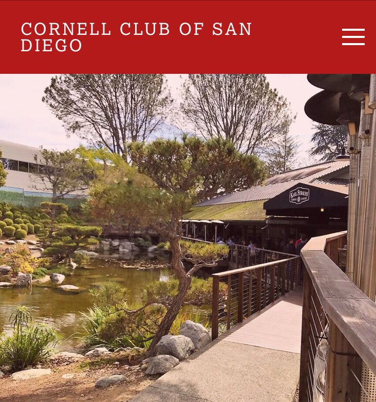Cornell Club of SD (@cornellclubofsd) on Twitter photo In 10 days — Join CCSD and fellow #Cornellians in San Diego to welcome the new year with a bang in <a href="/KarlStraussBeer/">Karl Strauss Brewing Company</a>. Get your tickets now: cornellclubsandiego.com/upcoming-event….
#cornell #gobigred #newyearparty #2020 #karlstrauss #sandiegoevent In 10 days — Join CCSD and fellow #Cornellians in San Diego to welcome the new year with a bang in <a href="/KarlStraussBeer/">Karl Strauss Brewing Company</a>. Get your tickets now: cornellclubsandiego.com/upcoming-event….
#cornell #gobigred #newyearparty #2020 #karlstrauss #sandiegoevent