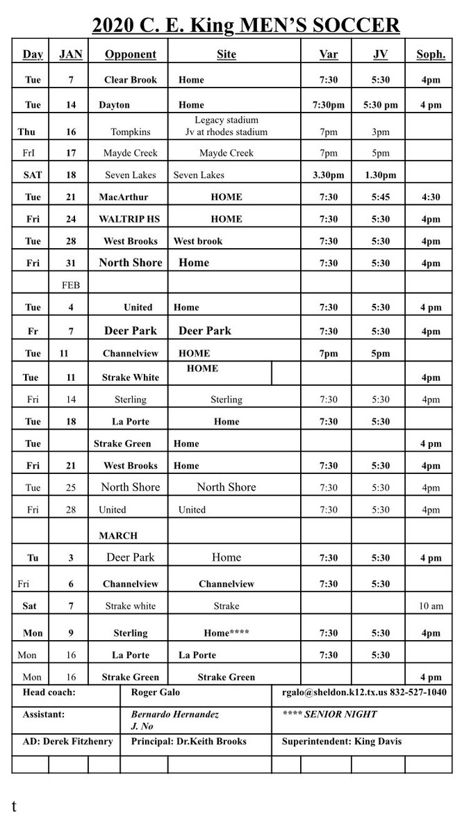 khsppto's tweet photo. ⚽️C.E. King Men’s Soccer⚽️
@kingmensoccer https://t.co/vtOpnDxXZY