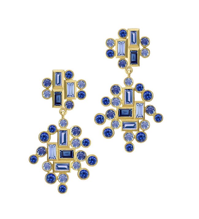 LaurieKaiser's tweet photo. Our sapphire Sprinkles Earrings are bluer than blue. 💙 https://t.co/AW6jtgrGf7