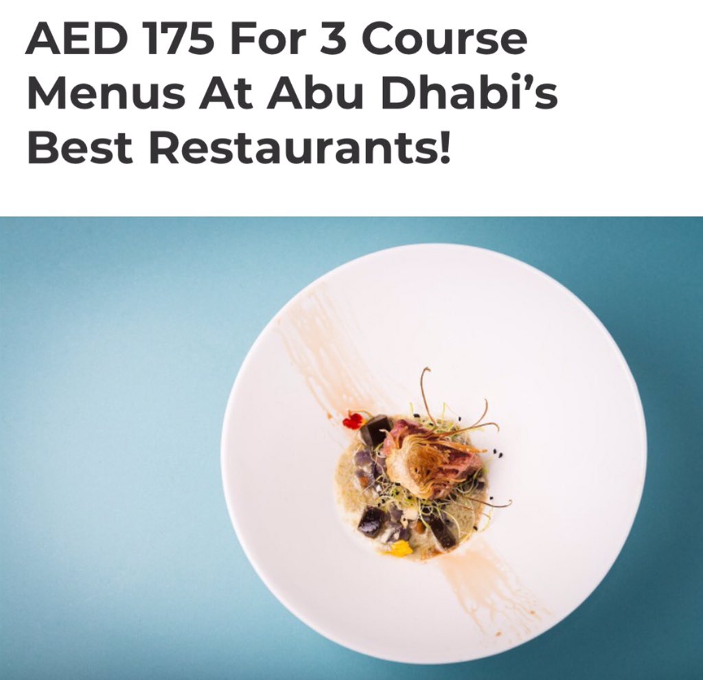 DNMiddleEast's tweet photo. Restaurant Month #abudhabi #AbuDhabi check out menus here https://t.co/PGW2chp4yZ #InAbuDhabi #abudhabifood #abudhabirestaurants #restaurantmonth https://t.co/b5nwhfCxrp