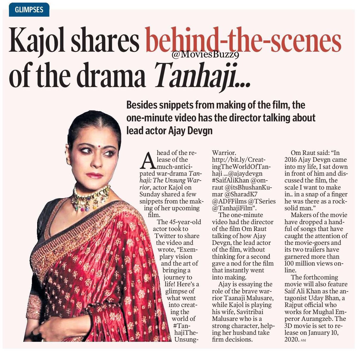 @KajolAtUN Shares Behind The Scenes Of The Drama #TanhajiTheUnsungWarrior
#Kajol 
#Tanhaji