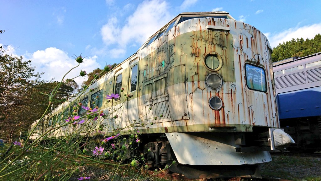 碓氷峠鉄道文化むらの189系ついに整備されるのか。以前間近で観た時