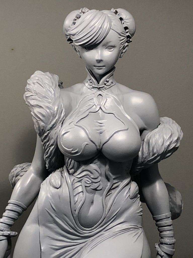 wg1062er's tweet photo. ついに完成しました!この時間は本当に大変だ!  
#streetfighter #ストリートファイター #chunli #春麗 #wf2020w https://t.co/2lBFLrisHZ