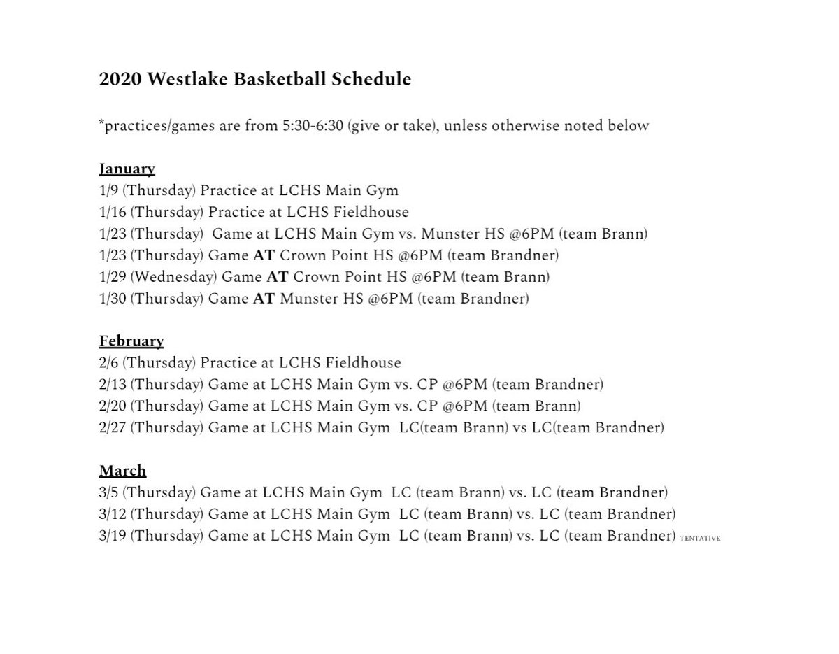 SBirlson's tweet photo. It’s that time of year again:) Come out and support your Westlake basketball teams! DM me for questions! 🏀 https://t.co/8XQWinwpBP