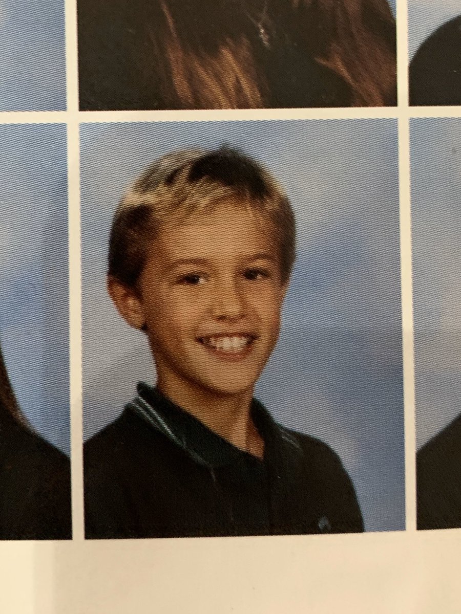 laurmazz's tweet photo. @megan_enstrom @ChicksInTheOff and protect Peter at all costs. this is fifth grade Peter I found in one of my yearbooks https://t.co/5ELkWBQ0qL