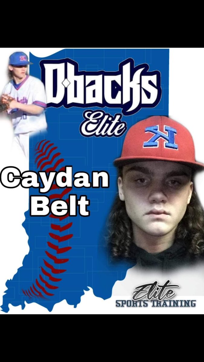Welcome Caydan Belt from Kokomo, Indiana to the team! A strikeout machine - he had over 50 last summer!