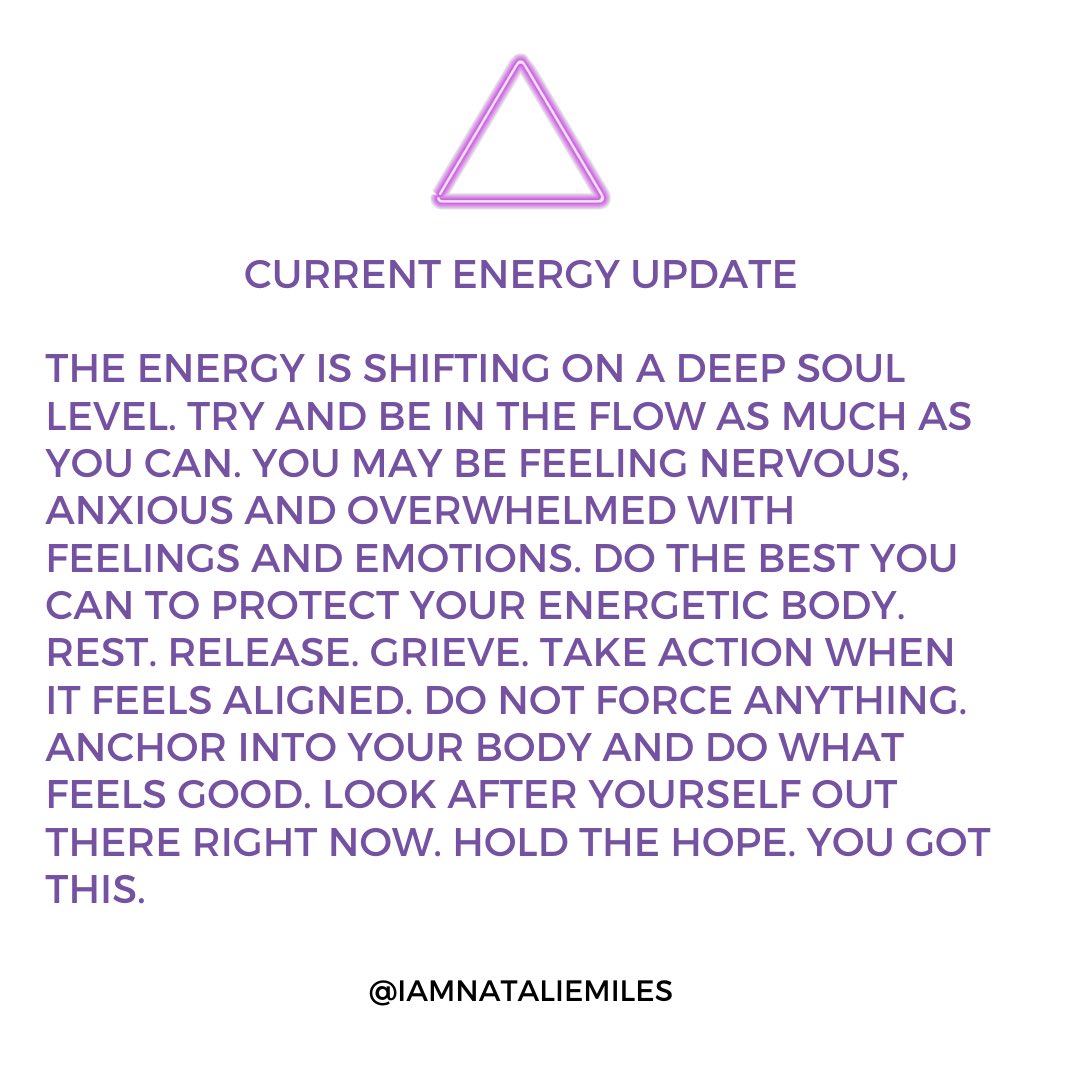 CURRENT ENERGY UPDATE: A lot is going down right now energetically. Rest. Do what you can. Look after yourself. You got this 💜 #spirit #intuition
