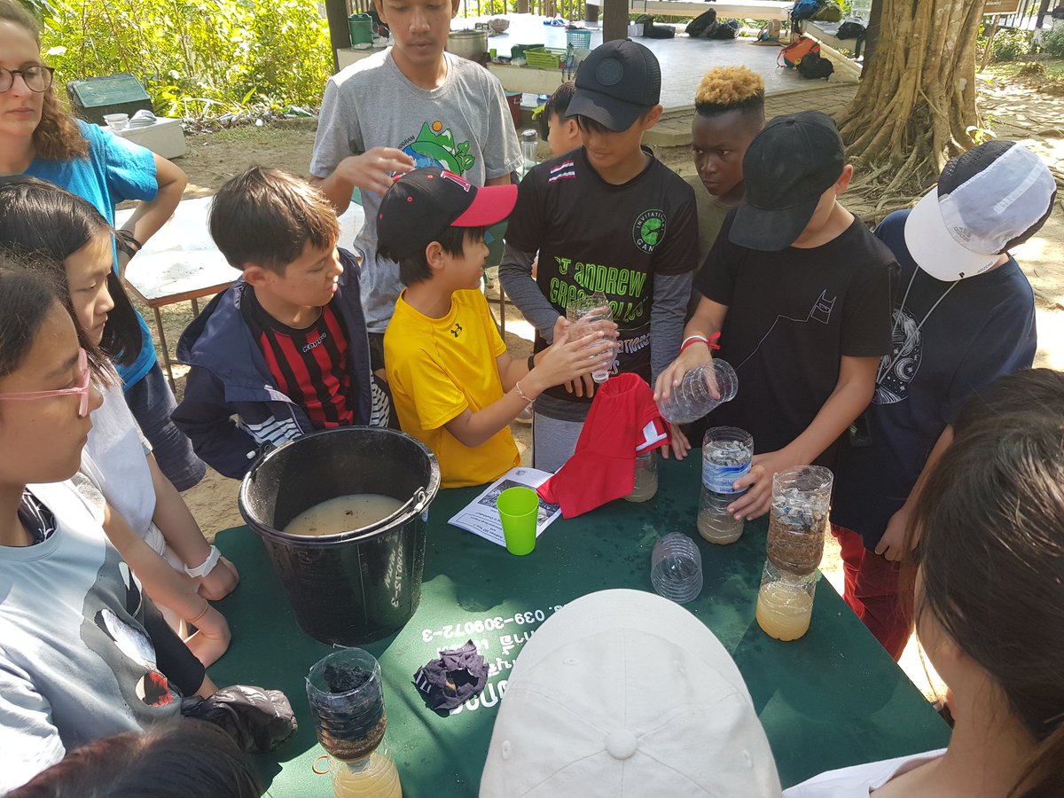 S107Music's tweet photo. If ever I'm lost in the jungle, I know who I want filtering the water..#S107OutdoorEd_Y7 @MrChristianS107 @StAndrews107 #CognitaWay #TeamS107 https://t.co/sGBzVnmmCl