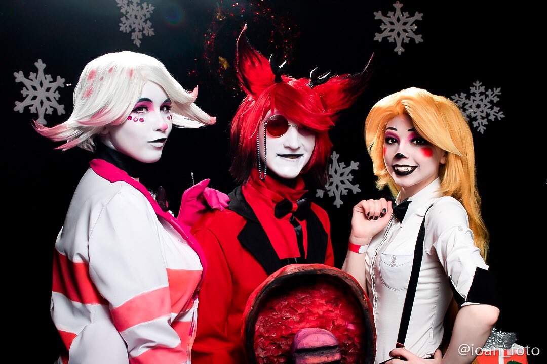 Cosplay: #Charlie
Fandom: #hotelhazbin
Author fandom:@VivziePop 
#hazbincosplay #charliehazbin #alastor #angelDust #cosplay