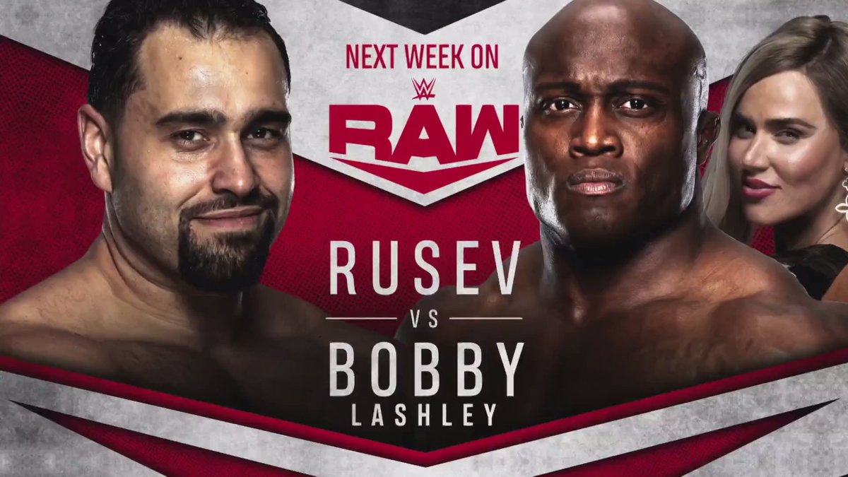 WWE's tweet image. 🚨 #RAW HEATS UP NEXT WEEK 🚨

- @WWEAleister vs. @WWE_Murphy 

- #WWEChampion @BrockLesnar &amp;amp; @HeymanHustle LIVE

- @RusevBUL vs. @fightbobby