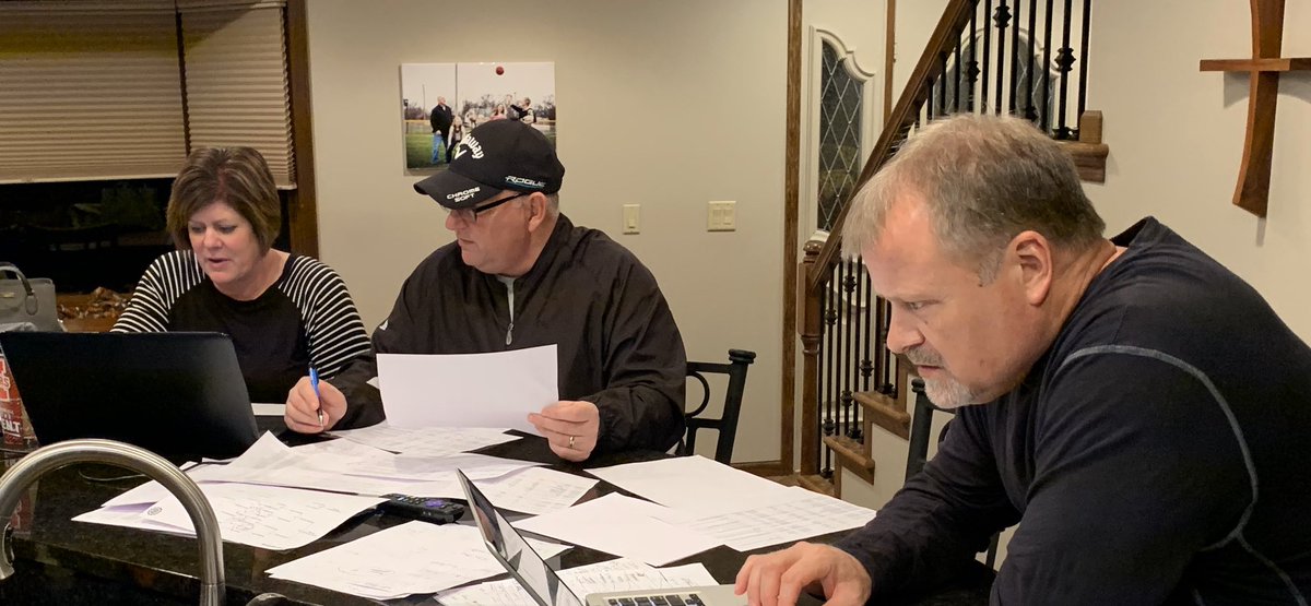 ‘Tis the season for Mid-State Meltdown!!
Allot of work from these 3 preparing for a great basketball tourney January 18-19!
162 teams headed to town!!
Thank you .<a href="/philseevers/">Phil Seevers</a> .<a href="/lisadriley/">Lisa Riley</a> and .<a href="/rwissi00/">Russ Wissing</a> for the MANY hours of prep work to make it all happen!
#yorkdukes