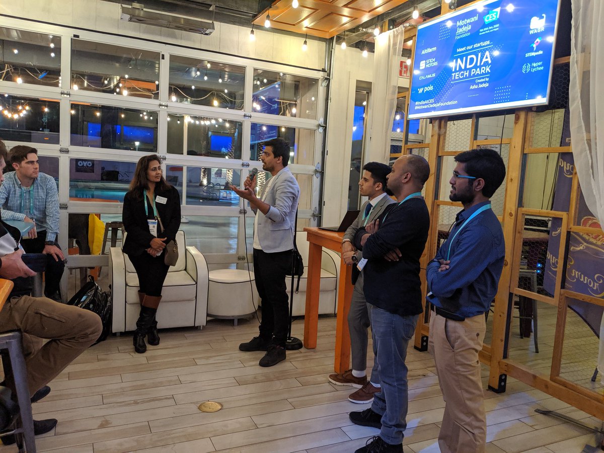 MotwaniJadeja's tweet photo. India Pavilion #CES2020 Kickoff party. See you at Eureka Park , Booth 51863 , Sands Expo.
#MJFCES2020 #IndiaAtCES https://t.co/NiMMpzrFRf