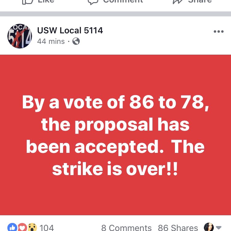 MelissaKXLY4's tweet photo. This is the union representing  workers at the Lucky Friday mine in Kellogg, Idaho. These workers have been on strike for almost 3 years. https://t.co/NIskG5yAbv