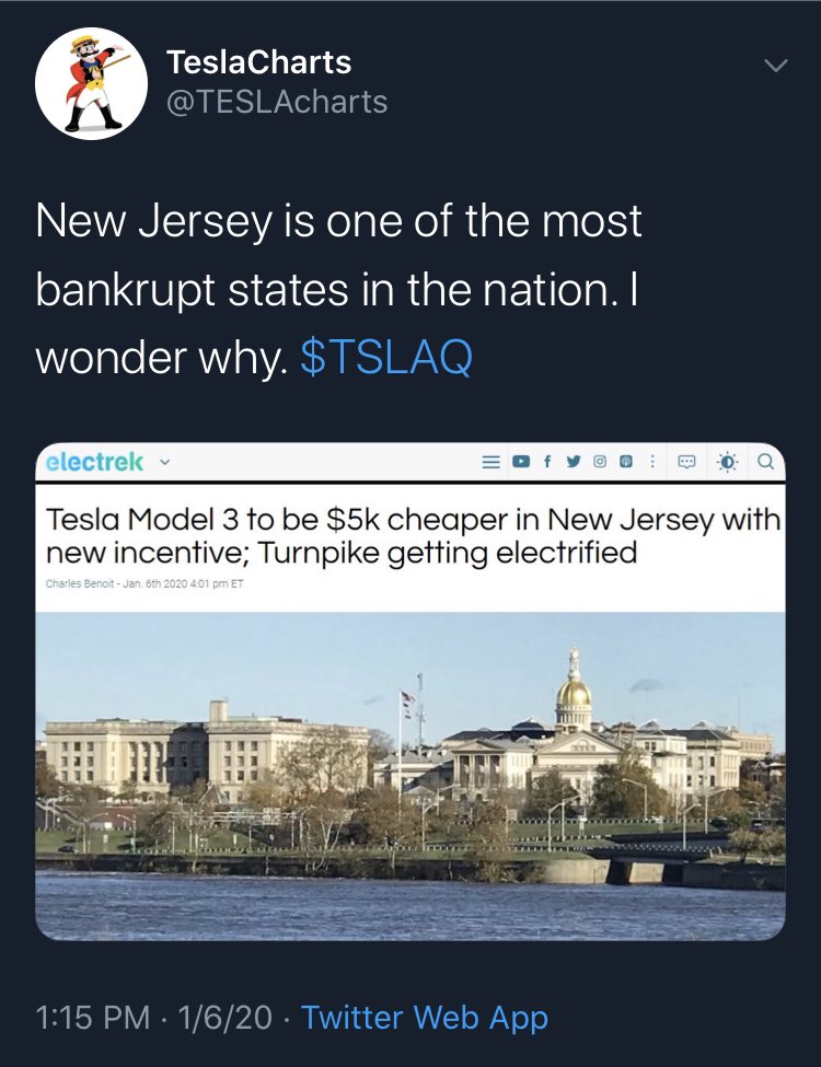 BarkMSmeagol's tweet photo. #ExplainBABYCharts #FraudWatch day 341
#BABYcharts isn’t very happy about New Jersey’s possible EV incentive. 😢
He asked where was the new Netherlands. Here’s a possible answer. 🤟🤟 #LFG #CYAZ 🤠
$TSLA
🥴🤡 $TSLAQ 🤡🥴 https://t.co/fzmuBfK6fa